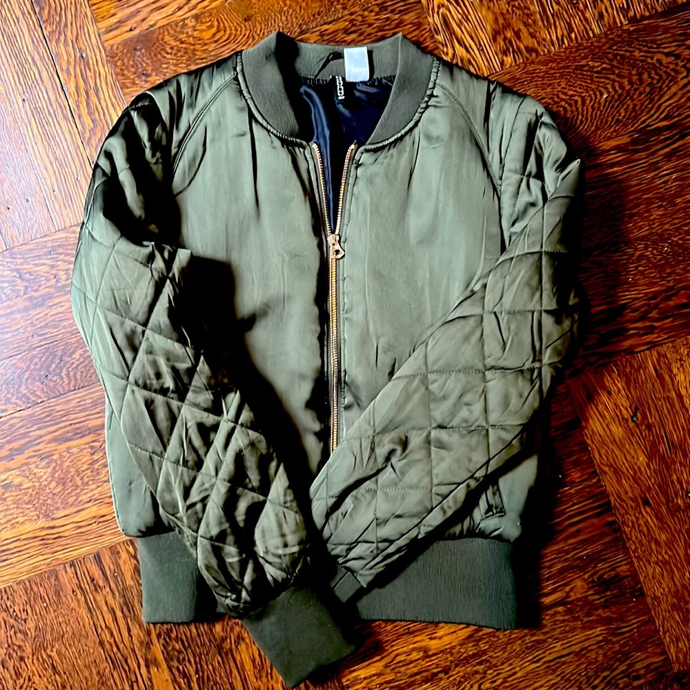 Army green lightweight jacket